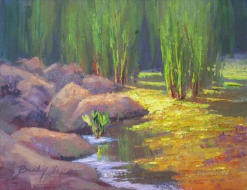 風景 Painting - 湿地の庭園